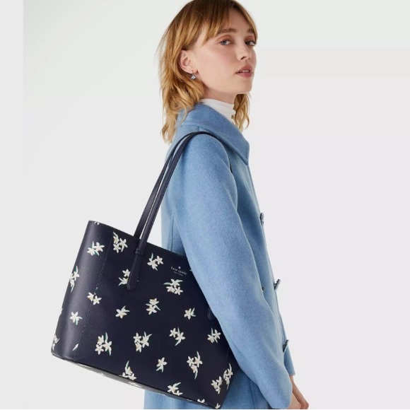 New Kate Spade Schuyler Tote in Lily Bloom Parisian Blue
